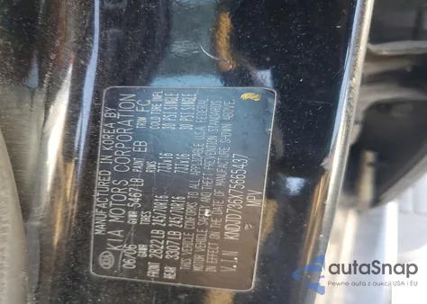 2007 Kia Sorento Ex from USA, damaged, VIN KNDJD736X75665437